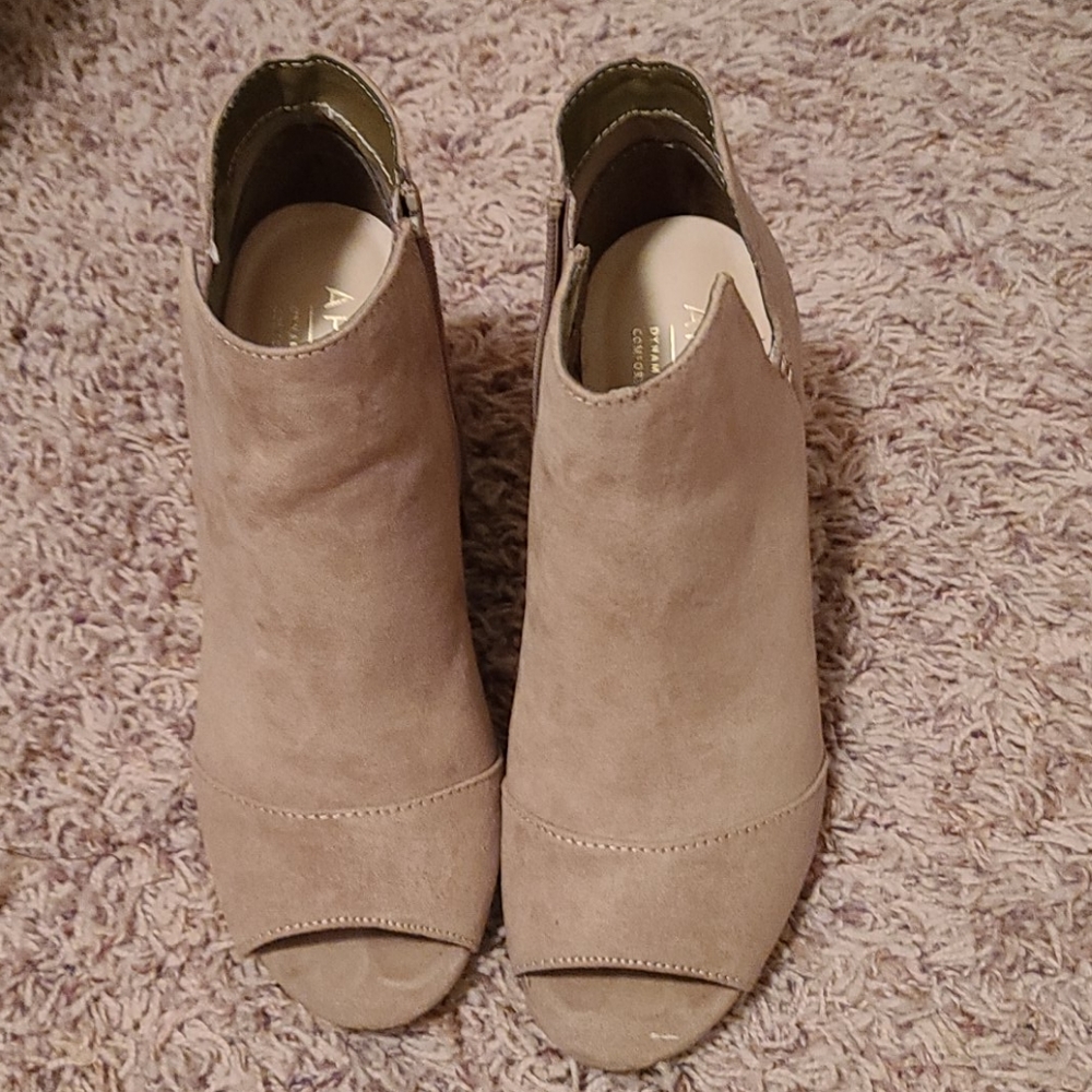 Wedge Open Toed Booties